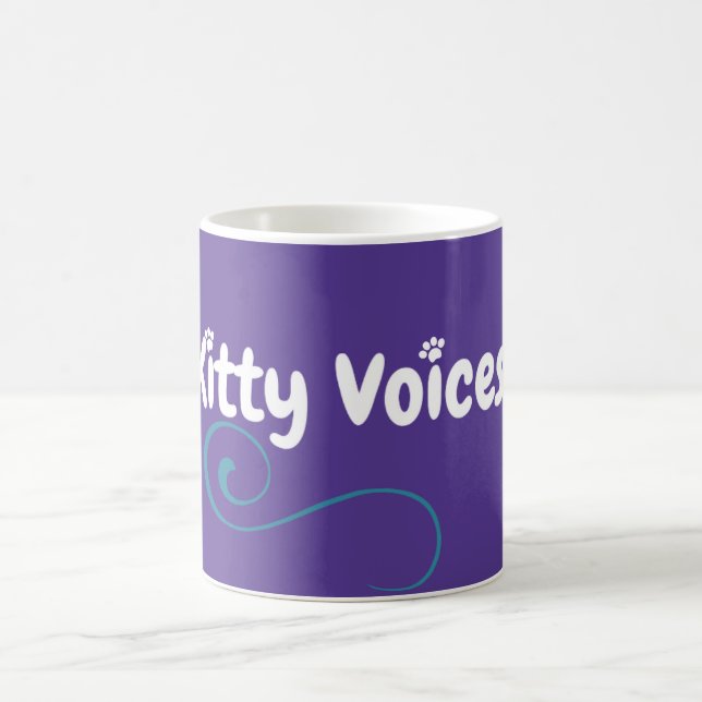 Taza De Café Logotipo de Kitty Voices púrpura (Centro)
