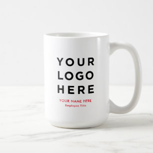 Taza De Café Logotipo de la Compañía de nombres personalizados
