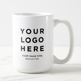 Taza De Café Logotipo de la Compañía de nombres personalizados 