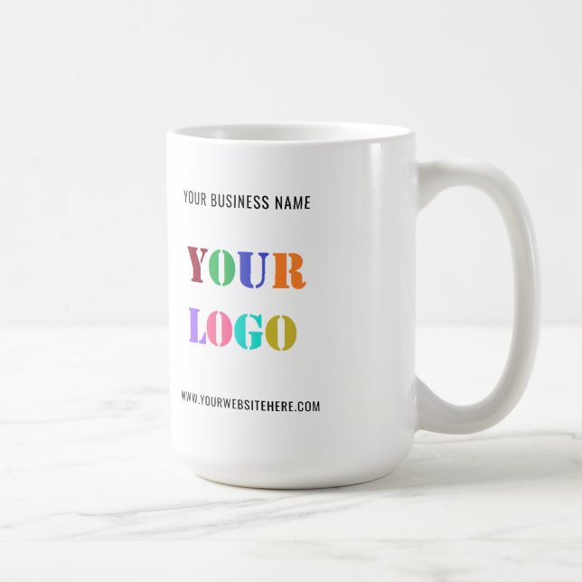 Taza De Café Logotipo de la compañía personalizado: regalo prom (Derecha)
