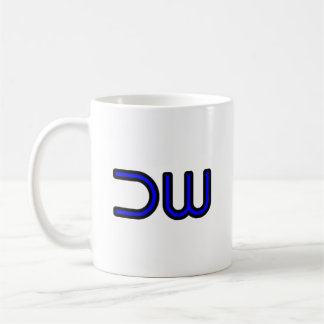 Taza De Café Logotipo de la empresa DW DEK-WORX Azul