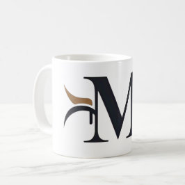 Taza De Café Logotipo de la letra "M"