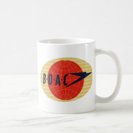 Taza De Café Logotipo de la línea aérea del vintage BOAC