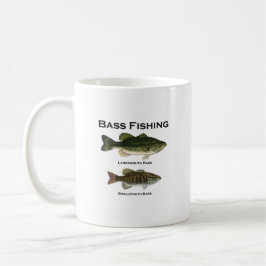 Taza De Café Logotipo de la pesca de la lubina (bocazas -