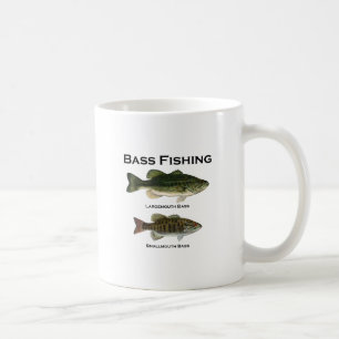 Taza De Café Logotipo de la pesca de la lubina (bocazas -