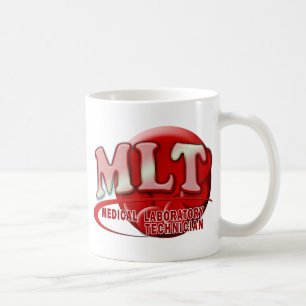 TAZA DE CAFÉ LOGOTIPO DE LABORATORIO DE RBC MLT - MED LAB TECH