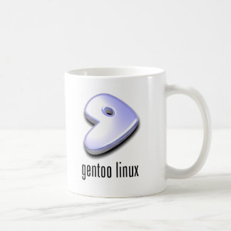 Taza De Café logotipo de Linux del gentoo
