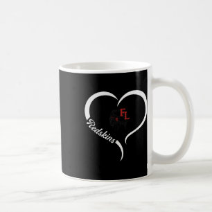 Taza De Café Logotipo de los Redskins de Fort Loramie Lema de m