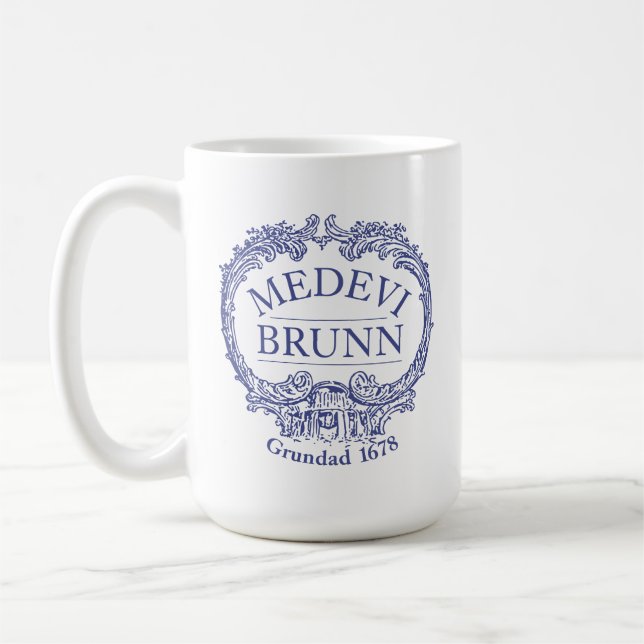 Taza De Café Logotipo de Medevi Brunn Gran Café Mug (Izquierda)