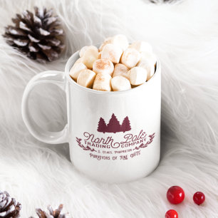 Taza De Café Logotipo de Navidad de la Compañía de Comercio del