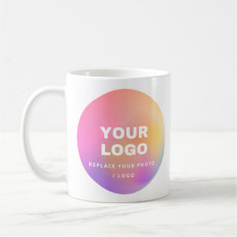 Taza De Café logotipo de negocios de personalizado, foto reempl