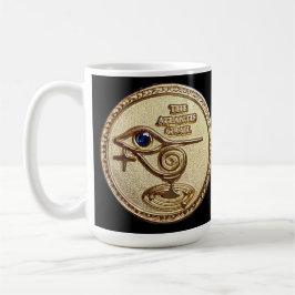 Taza De Café Logotipo de oro de TAG - Mug negro clásico