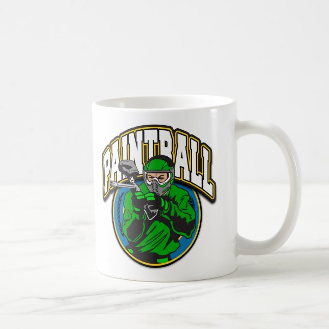 Taza De Café Logotipo de Paintball (Derecha)