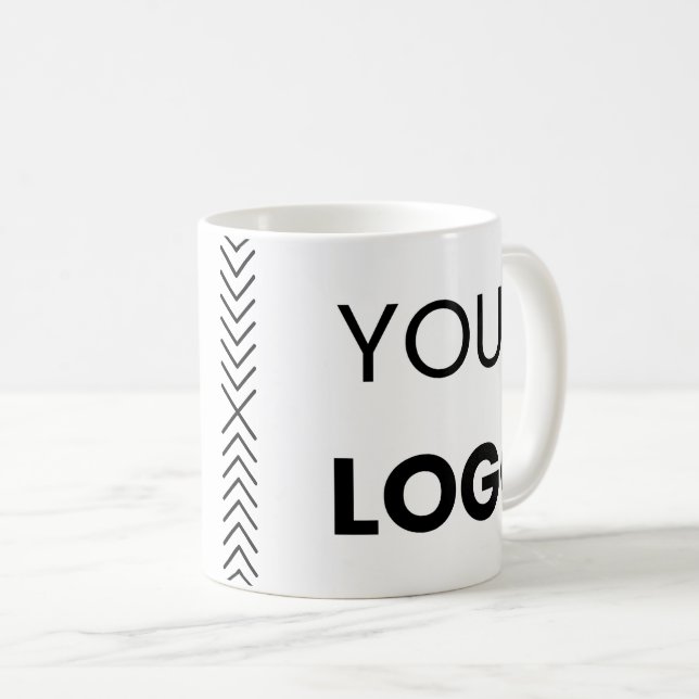 Taza De Café Logotipo de personalizado (Anverso derecho)