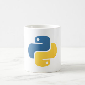 Taza De Café logotipo de programación piton
