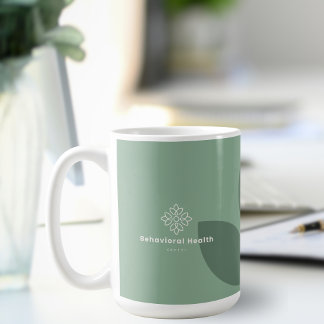 Taza De Café Logotipo de Salud Mental del Consejero Verde Salvi