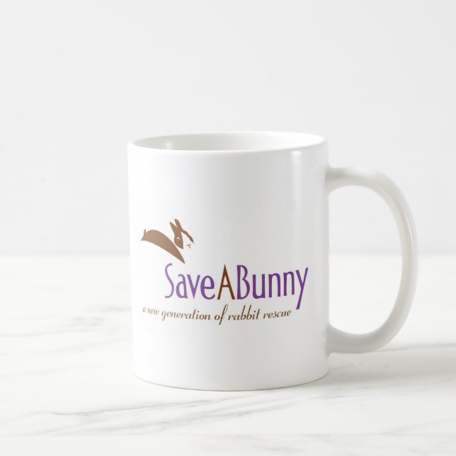 Taza De Café Logotipo de SaveABunny (Derecha)