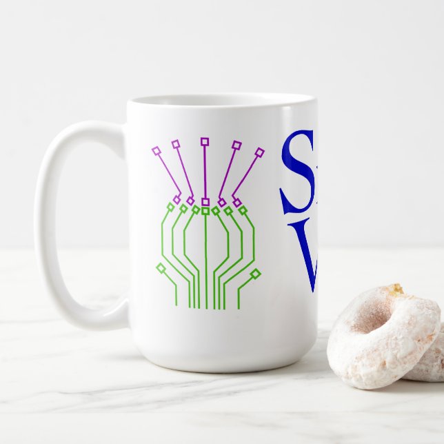 Taza De Café Logotipo de SVPB (Con donut)