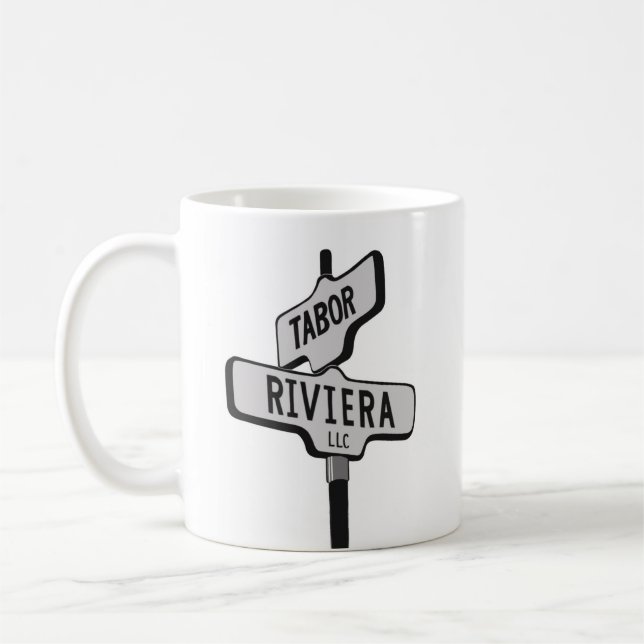 TAZA DE CAFÉ LOGOTIPO DE TABOR - DE RIVIERA (Izquierda)