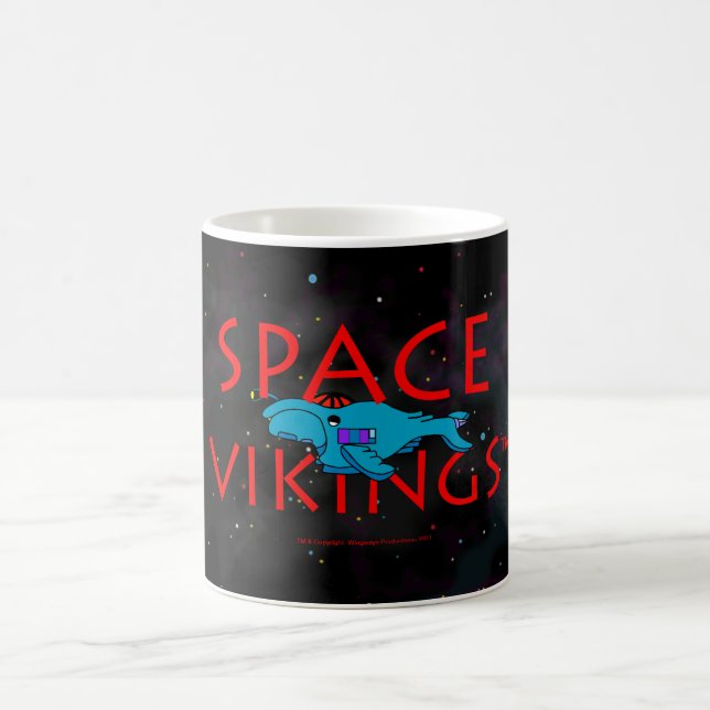 Taza De Café Logotipo de Vikingos del espacio (Centro)