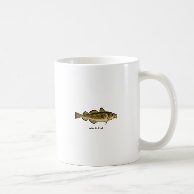 Taza De Café Logotipo del bacalao atlántico (Derecha)