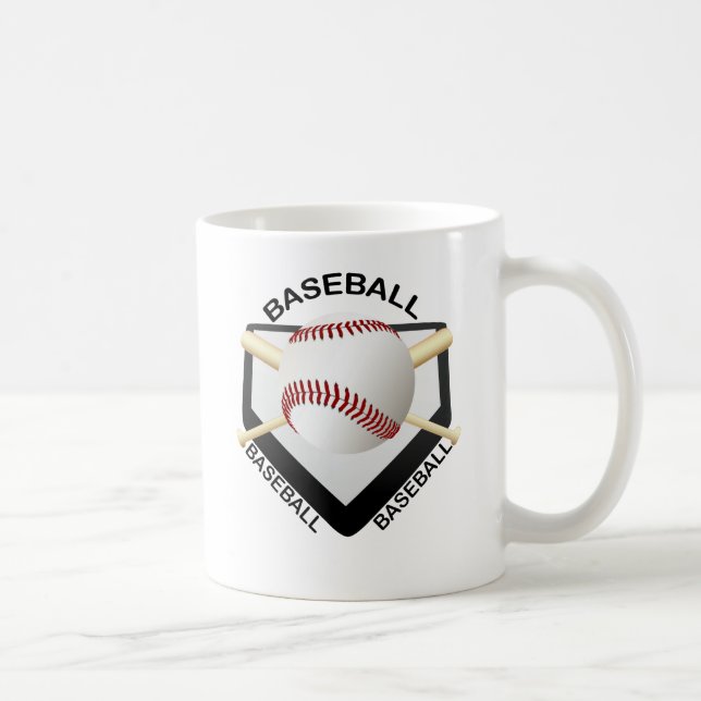 TAZA DE CAFÉ LOGOTIPO DEL BÉISBOL (Derecha)