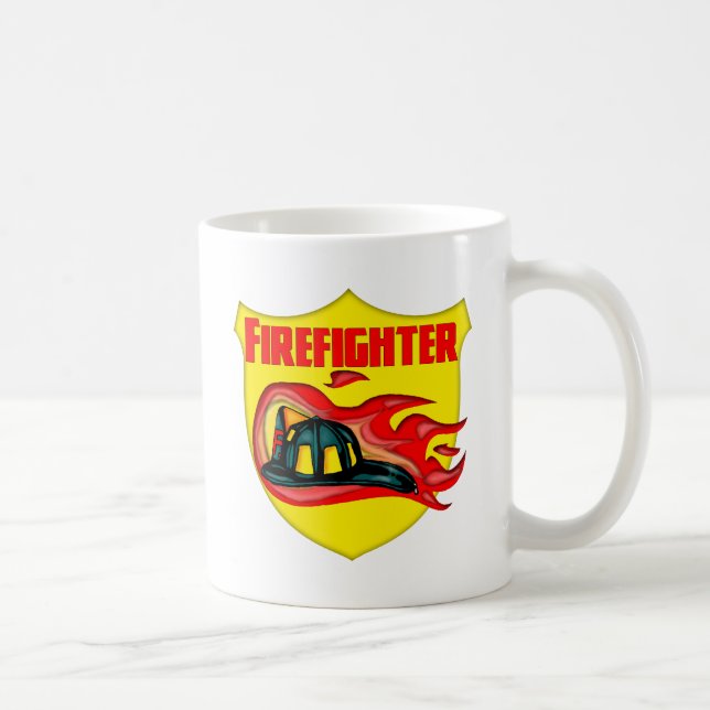 Taza De Café Logotipo del bombero (Derecha)
