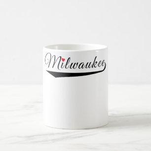 Taza De Café Logotipo del corazón de Milwaukee