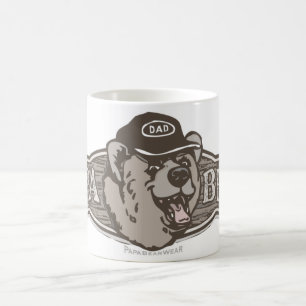 Taza De Café Logotipo del desgaste del oso de la papá