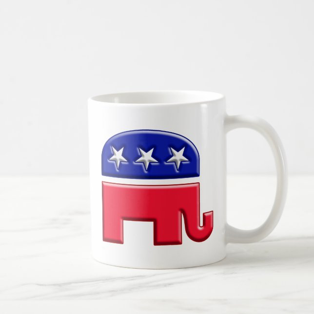 Taza De Café Logotipo del Elefante GOP (Derecha)