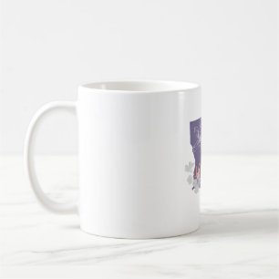 Taza De Café logotipo del estado de la flor de magnolia de Luis