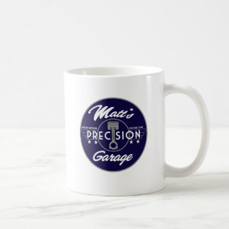 Taza De Café Logotipo del estándar del garaje de la precisión