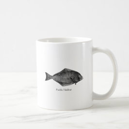 Taza De Café Logotipo del halibut pacífico