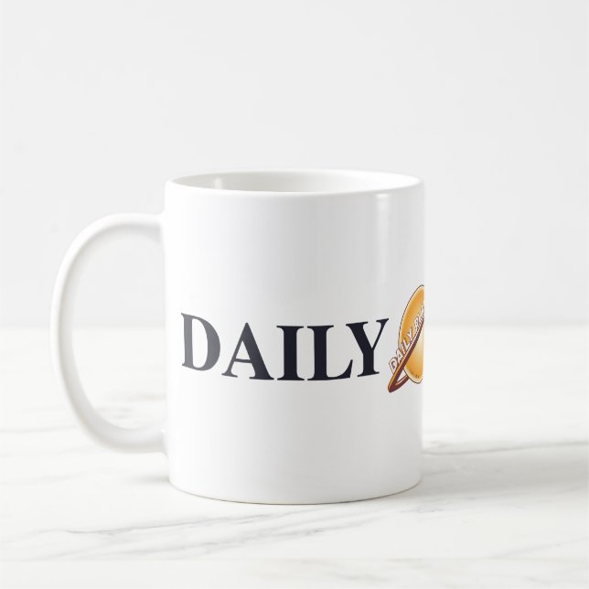 Taza De Café Logotipo del planeta diario (Izquierda)
