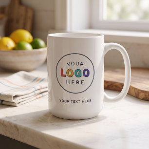 Taza De Café Logotipo Empresarial de Marca Personalizada