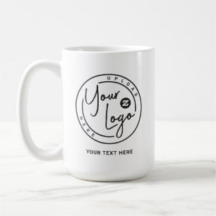 Taza De Café Logotipo Empresarial de Marca Personalizada