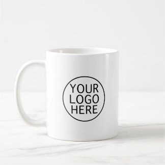 Taza De Café Logotipo Empresarial Modernista Minimalista