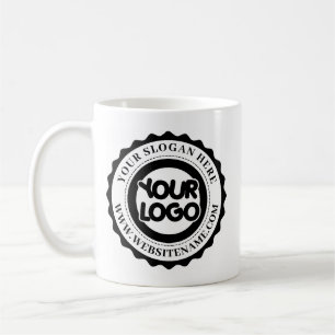 Taza De Café Logotipo Empresarial Personalizado