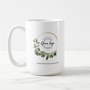 Taza De Café Logotipo empresarial personalizado con corona de v