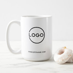 Taza De Café Logotipo empresarial personalizado con texto perso