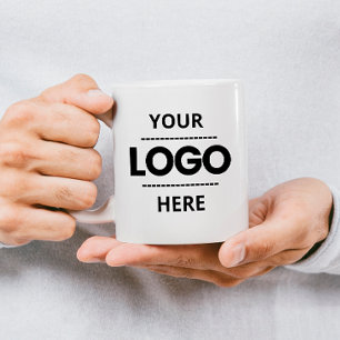 Taza De Café Logotipo Empresarial Personalizado de Dos Tonos Pr
