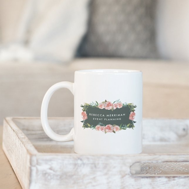 Taza De Café Logotipo floral antiguo (Subido por el creador)