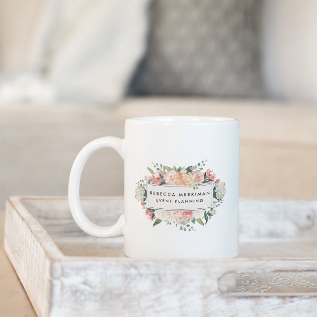 Taza De Café Logotipo floral antiguo (Subido por el creador)