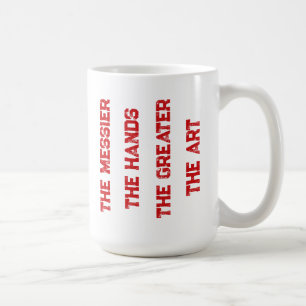 Taza De Café Logotipo Grubby Hands Studio + Motto Mug