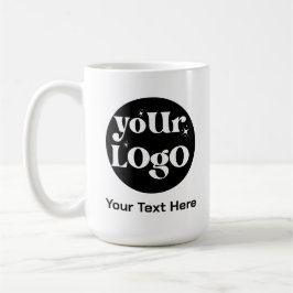 Taza De Café Logotipo minimalista y negocio del texto