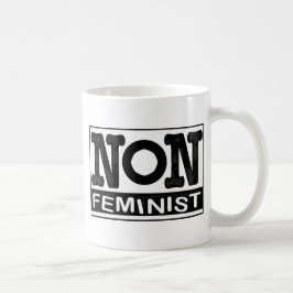 Taza De Café Logotipo no-Feminista clásico
