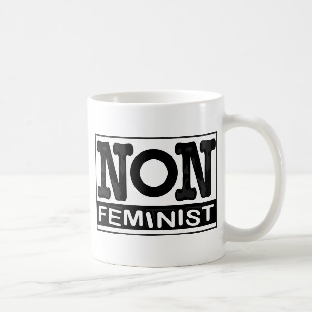 Taza De Café Logotipo no-Feminista clásico (Derecha)