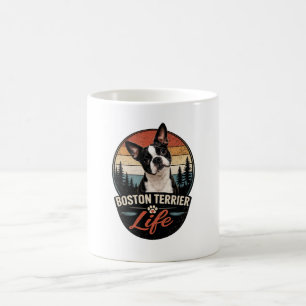 Taza De Café Logotipo oficial de la vida del Boston Terrier
