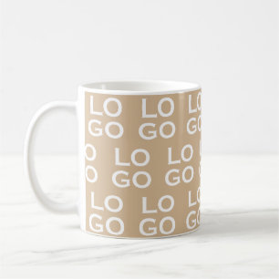 Taza De Café Logotipo personalizado de empresa o negocio sobre
