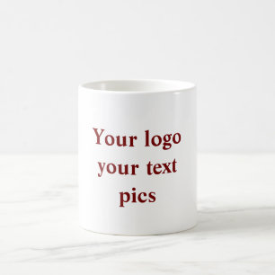 Taza De Café Logotipo personalizado minimalista simple y elegan
